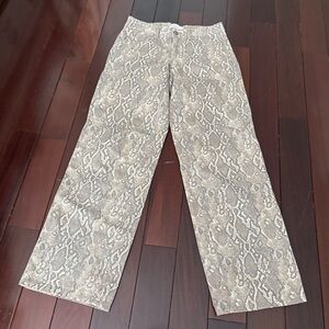 Love, Fire Tan and Cream Patterned Pants